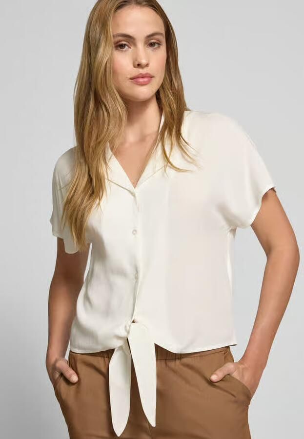Soyaconcept regular fit blouse van viscose met knoopdetail model 'RADIA'