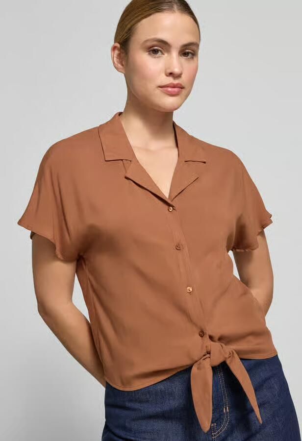 Soyaconcept regular fit blouse van viscose met knoopdetail model 'RADIA'