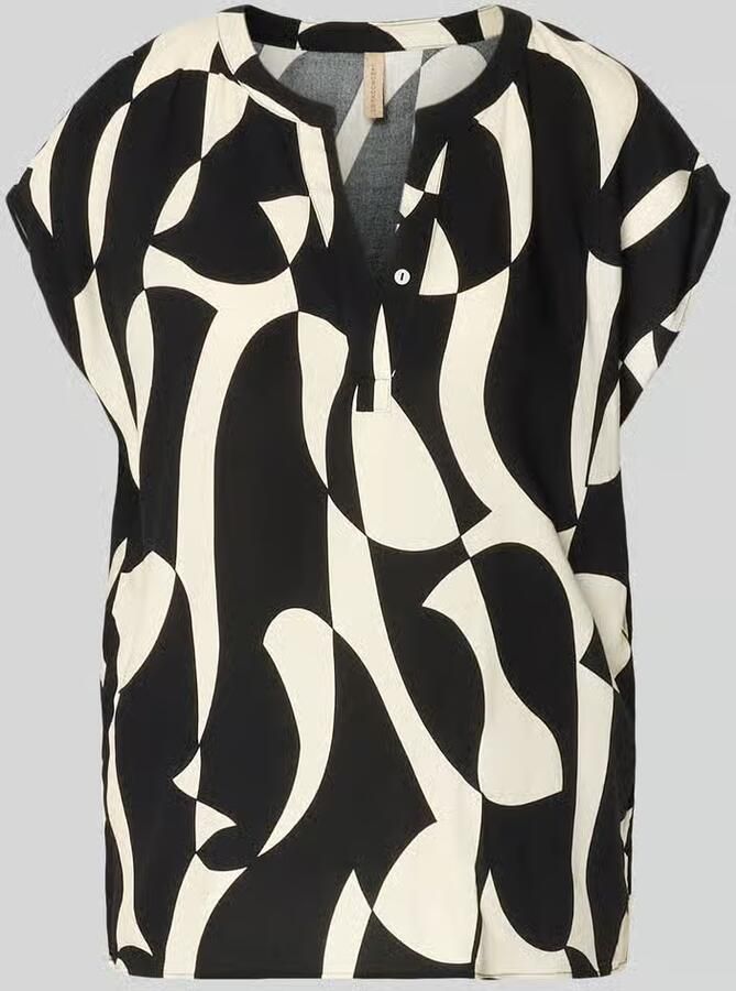 Soyaconcept regular fit blouse van viscose met V-hals model 'CHANISE' - Foto 5