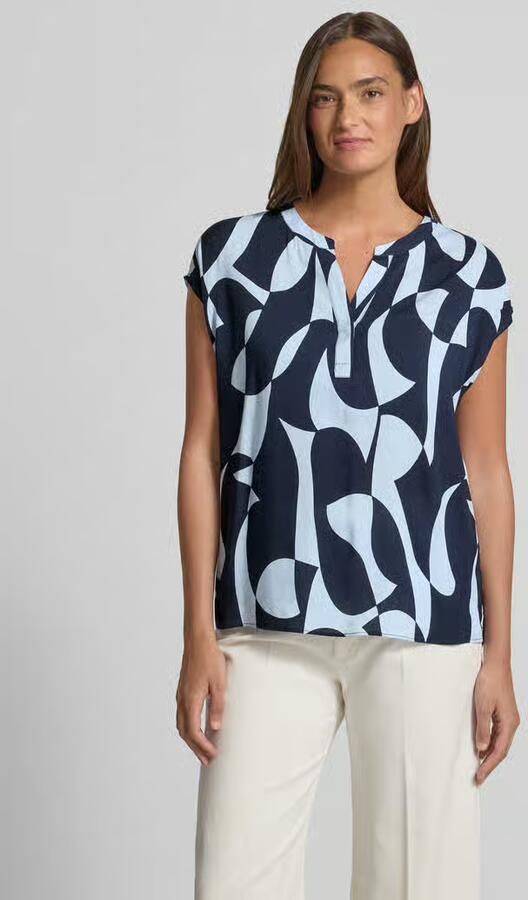 Soyaconcept regular fit blouse van viscose met V-hals model 'CHANISE' - Foto 4