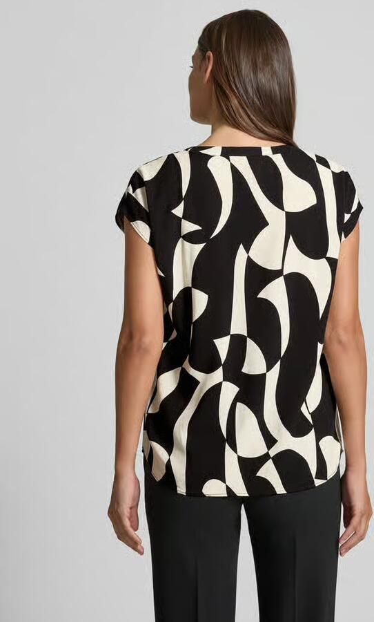Soyaconcept regular fit blouse van viscose met V-hals model 'CHANISE' - Foto 4