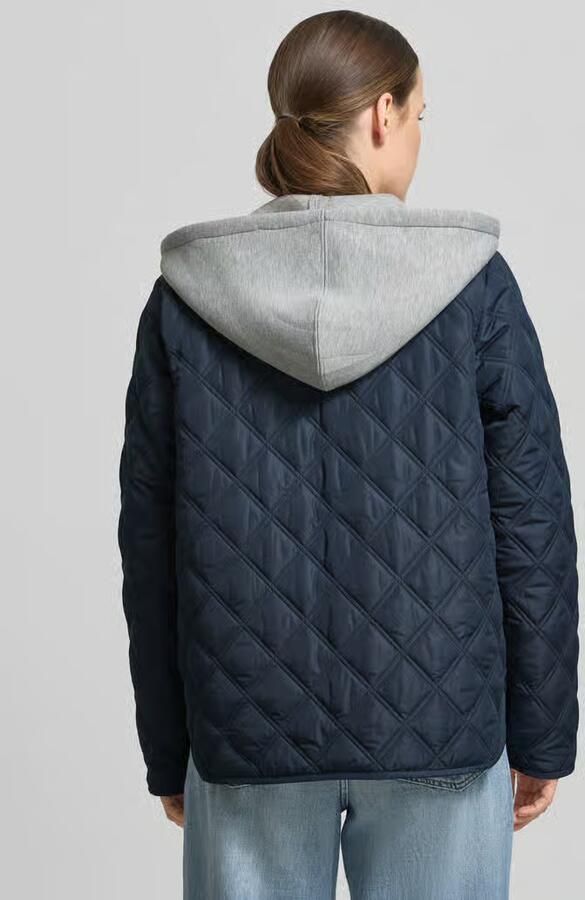 Soyaconcept regular fit jack in stiksels met capuchon model 'Fenya' - Foto 2