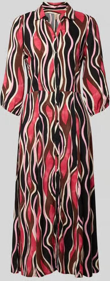 Soyaconcept regular fit midi-jurk van pure viscose model 'Cammi' - Foto 2