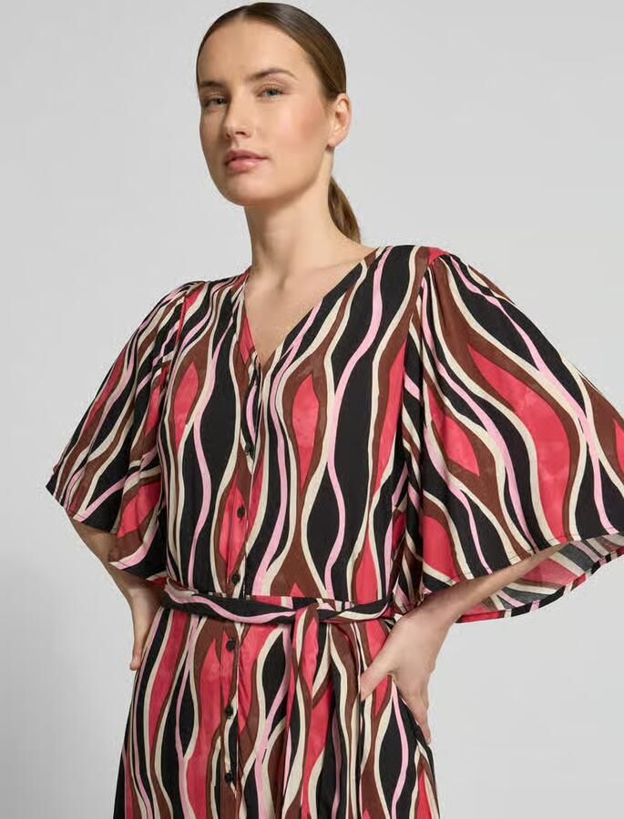 Soyaconcept regular fit midi-jurk van pure viscose model 'Cammi'