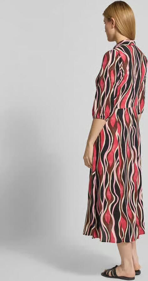 Soyaconcept regular fit midi-jurk van pure viscose model 'Cammi'