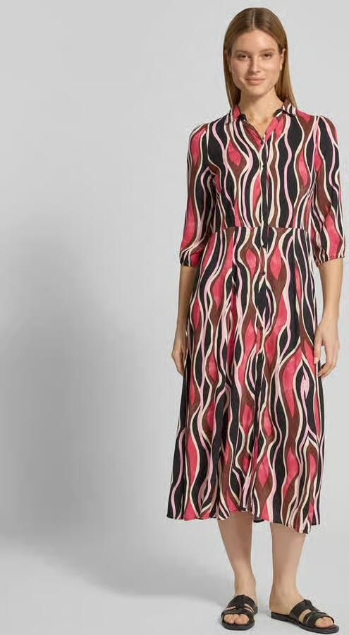Soyaconcept regular fit midi-jurk van pure viscose model 'Cammi' - Foto 2