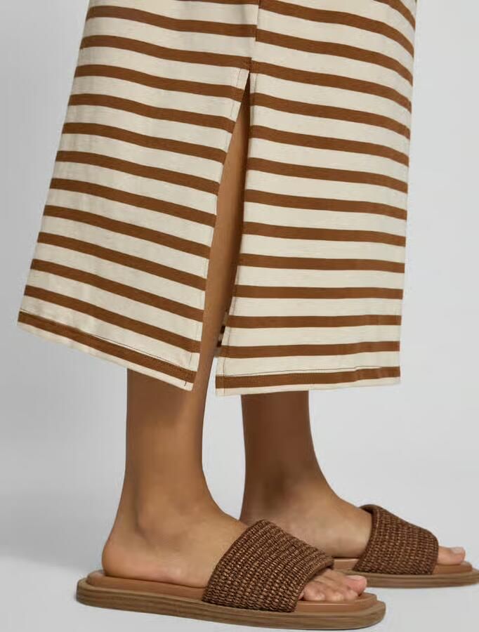 Soyaconcept regular fit midirok met tunnelkoord model 'FIDELIA'