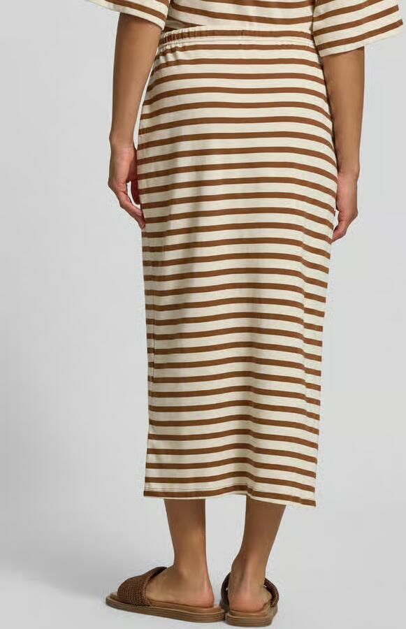 Soyaconcept regular fit midirok met tunnelkoord model 'FIDELIA'