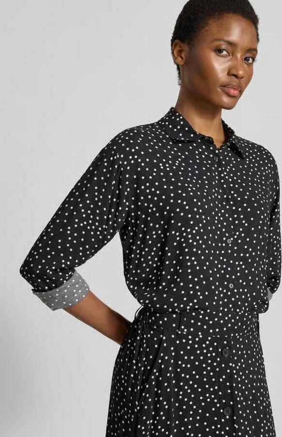 Soyaconcept Regular Fit overhemdblouse van pure viscose model 'GILDA'
