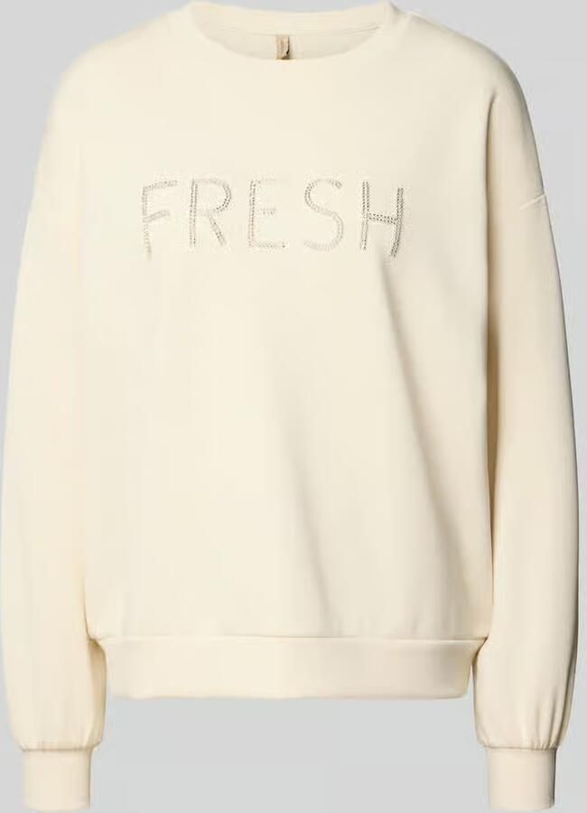 Soyaconcept regular fit sweatshirt met siersteentjes model 'Banu' - Foto 2