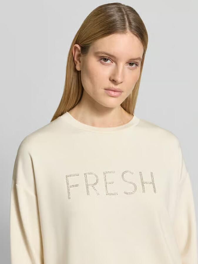 Soyaconcept regular fit sweatshirt met siersteentjes model 'Banu'