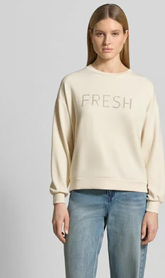 Soyaconcept regular fit sweatshirt met siersteentjes model 'Banu' - Foto 2