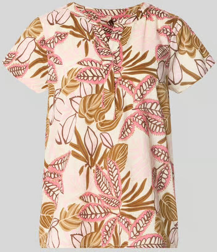 Soyaconcept relaxed fit T-shirt met all-over bloemenmotief - Foto 2