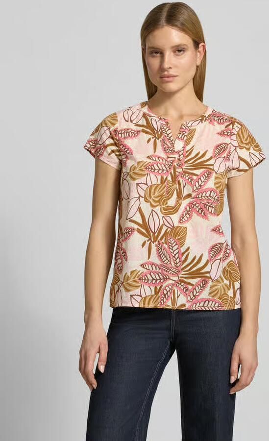 Soyaconcept relaxed fit T-shirt met all-over bloemenmotief - Foto 4