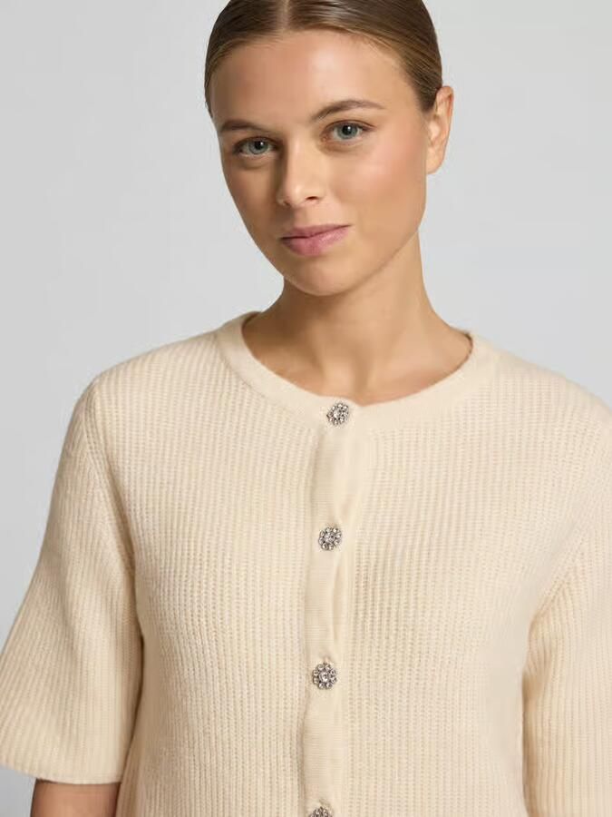 Soyaconcept Slim fit gebreid jack met wol en 1 2-mouwen model 'AVALON'