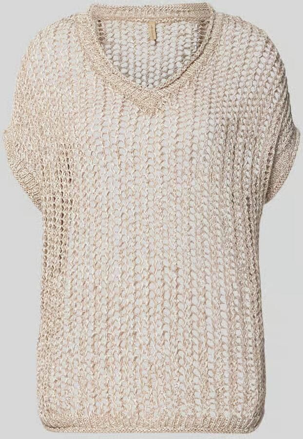 Soyaconcept Gebreide pullover met ribboorden model 'RUDY' - Foto 4