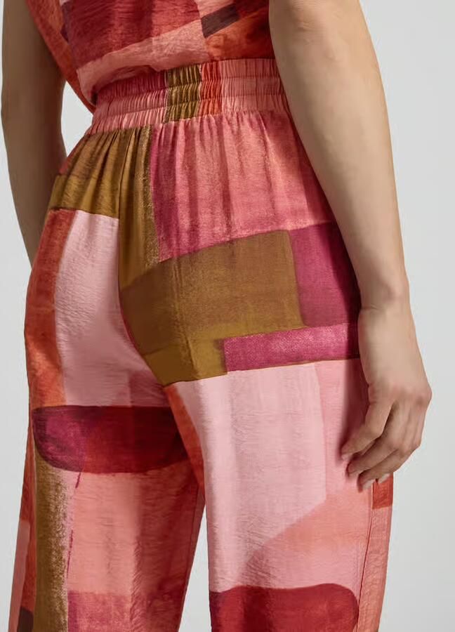 Soyaconcept Stoffen broek in all-over look model 'CATANIA'