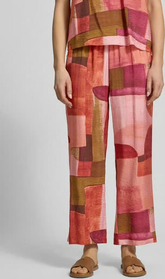 Soyaconcept Stoffen broek in all-over look model 'CATANIA' - Foto 3