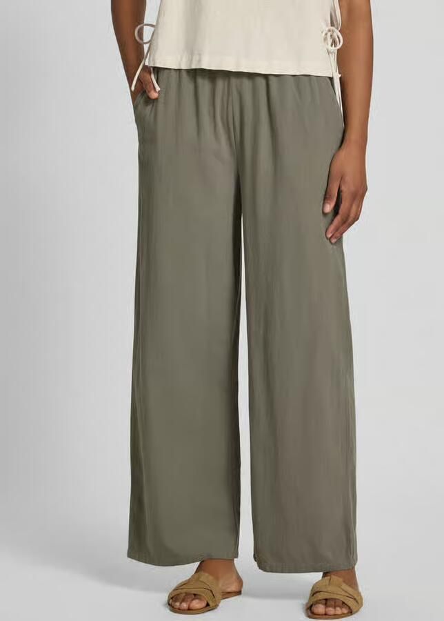 Soyaconcept Wide leg stoffen broek met verkort model 'CISSIE' - Foto 3