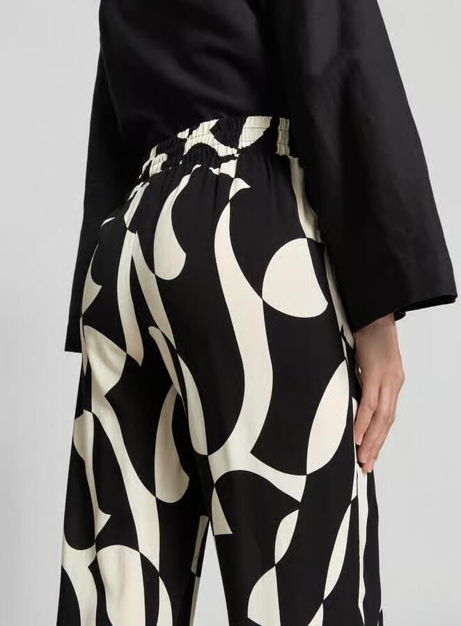 Soyaconcept Stoffen broek van viscose in all-over look model 'CHANISE' - Foto 3