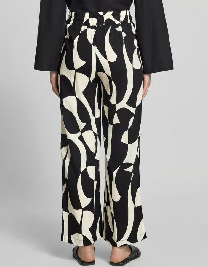 Soyaconcept Stoffen broek van viscose in all-over look model 'CHANISE' - Foto 4