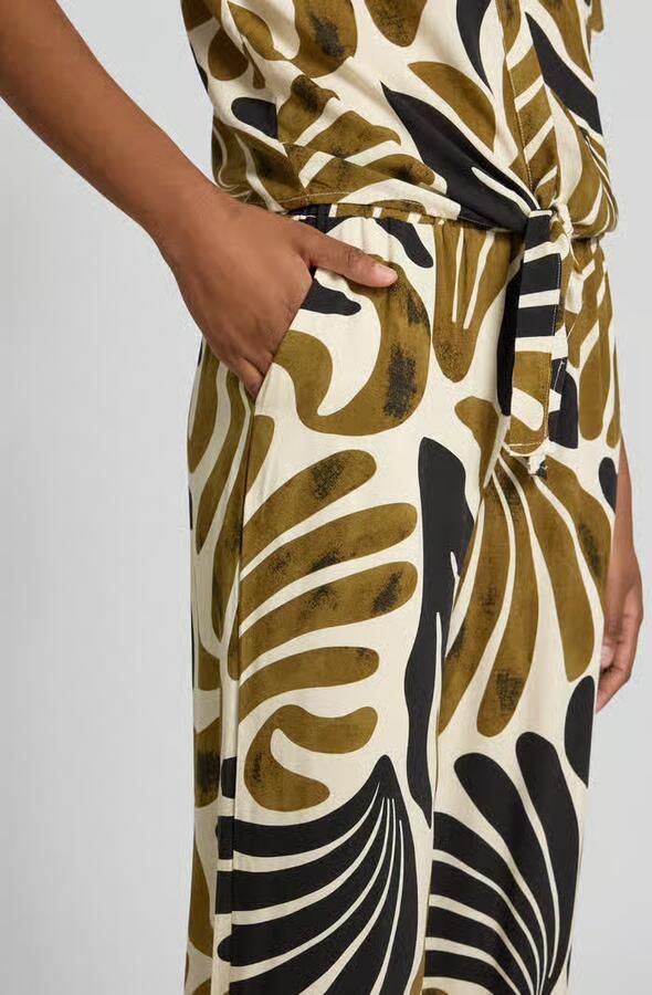 Soyaconcept Stoffen broek van viscose in all-over look model 'FELDI'