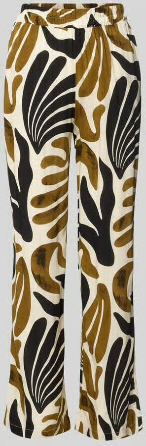 Soyaconcept Stoffen broek van viscose in all-over look model 'FELDI'