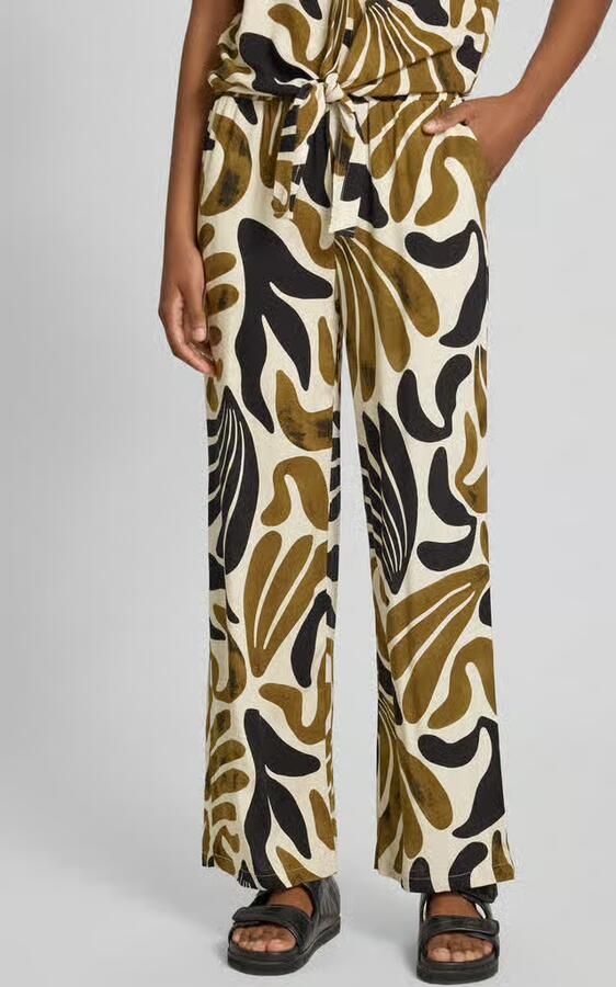 Soyaconcept Stoffen broek van viscose in all-over look model 'FELDI' - Foto 3