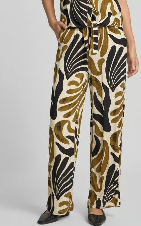 Soyaconcept Stoffen broek van viscose in all-over look model 'FELDI' - Foto 3