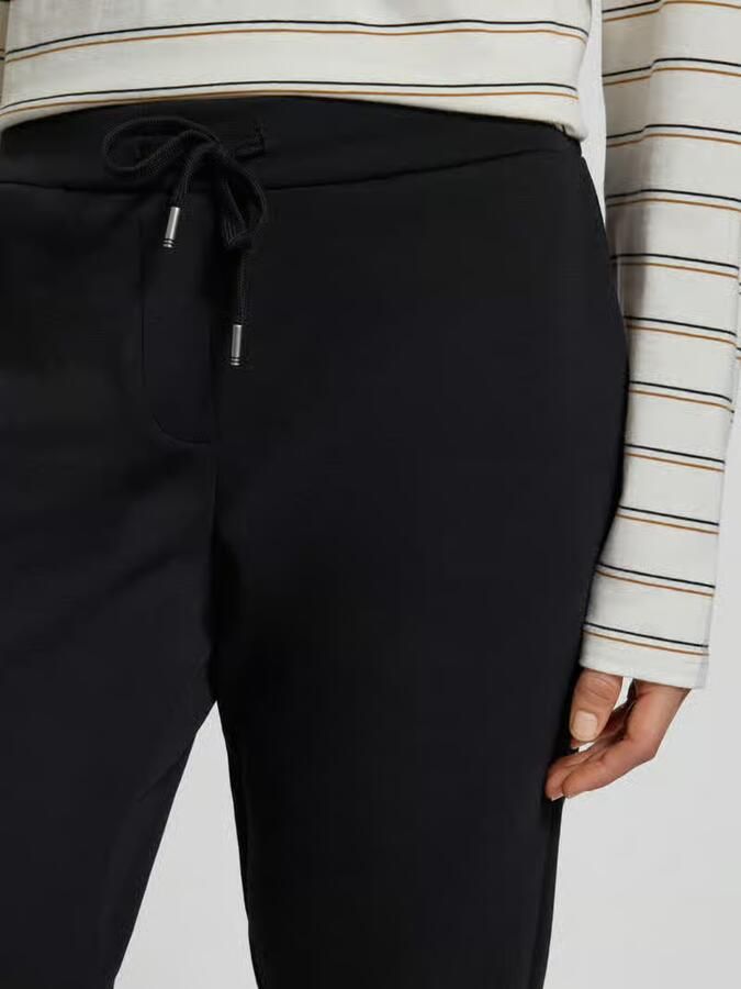 Soyaconcept Comfortabele zwarte broek met elastische taille Black Dames