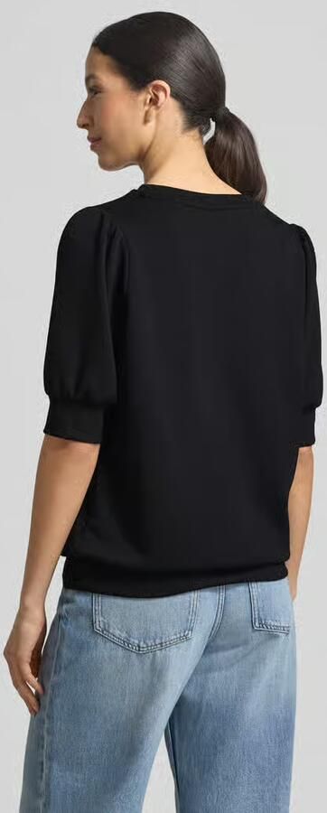 Soyaconcept Zwarte Comfortabele Trui met Korte Mouwen Black Dames - Foto 6