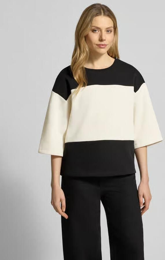 Soyaconcept Sweatshirt met geribde ronde hals Model 'ANGELIN' - Foto 3