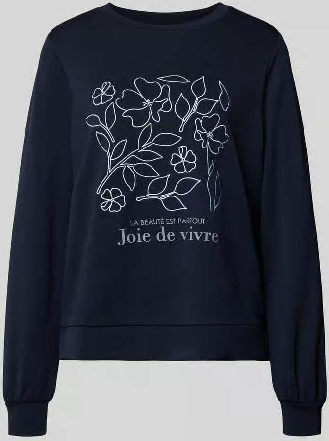 Soyaconcept Sweatshirt met labelprint model 'BANU'