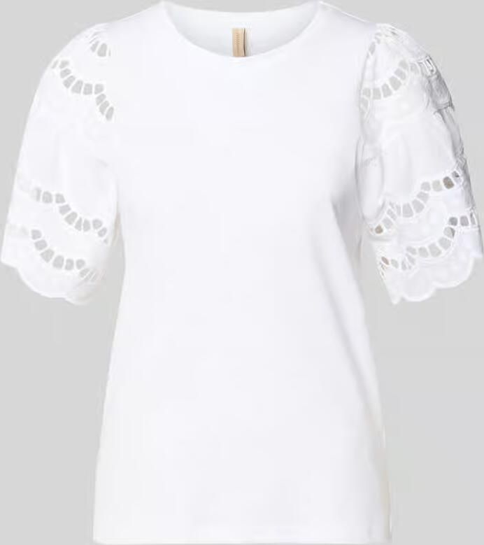 Soyaconcept T-shirt met ajourwerk model 'LORAINE' - Foto 2