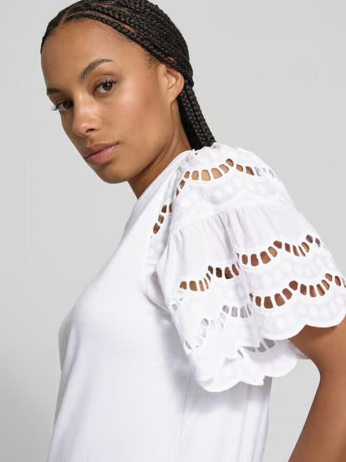 Soyaconcept T-shirt met ajourwerk model 'LORAINE'