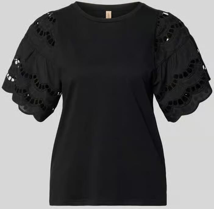 Soyaconcept T-shirt met ajourwerk model 'LORAINE' - Foto 2