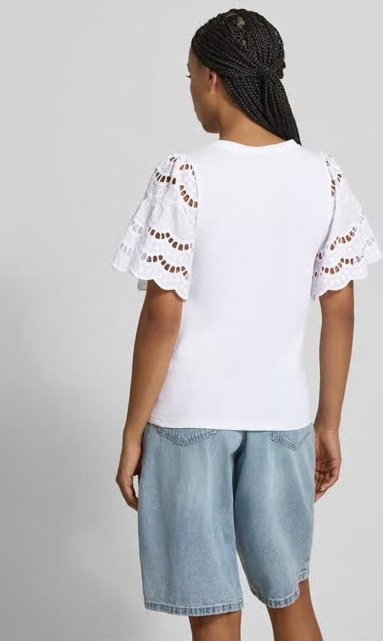 Soyaconcept T-shirt met ajourwerk model 'LORAINE'
