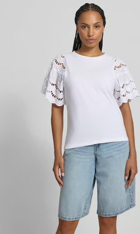 Soyaconcept T-shirt met ajourwerk model 'LORAINE' - Foto 4