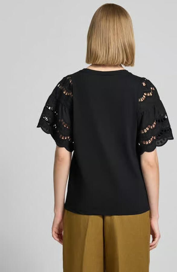 Soyaconcept T-shirt met ajourwerk model 'LORAINE' - Foto 2