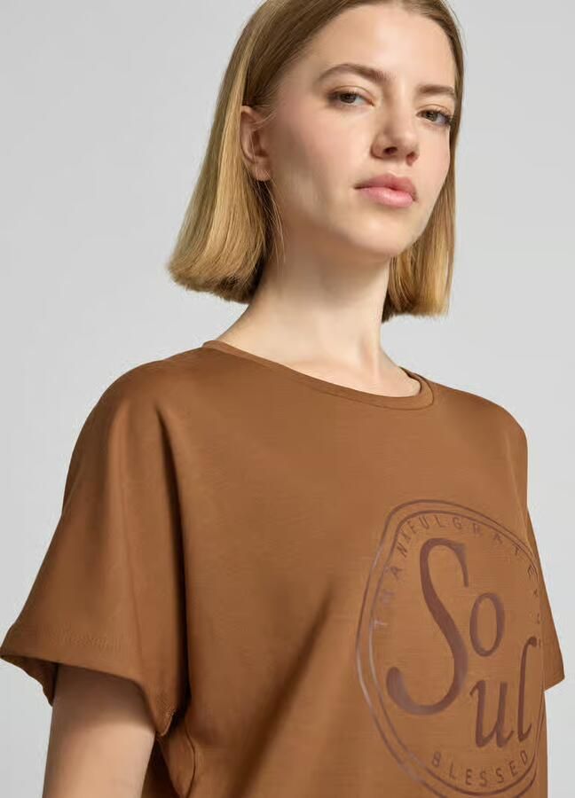Soyaconcept T-shirt met statementprint model 'BANU'