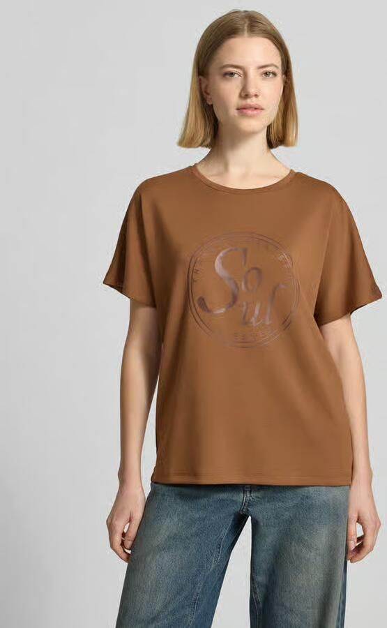 Soyaconcept T-shirt met statementprint model 'BANU' - Foto 3