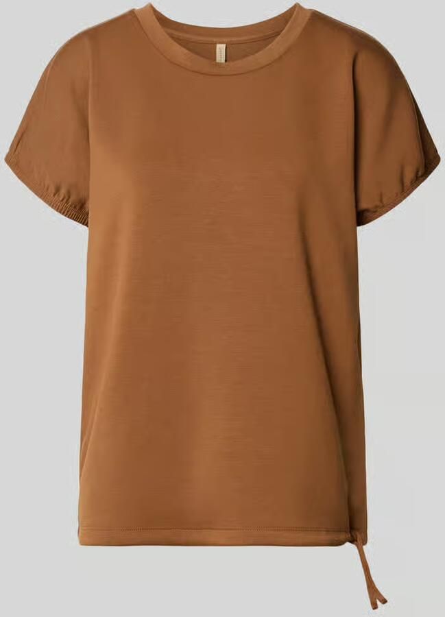 Soyaconcept T-shirt van mohair-mix met ronde hals model 'BANU' - Foto 2