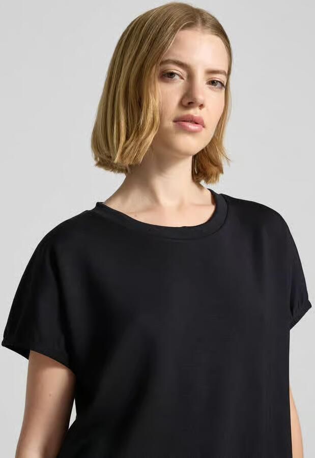 Soyaconcept T-shirt van mohair-mix met ronde hals model 'BANU'