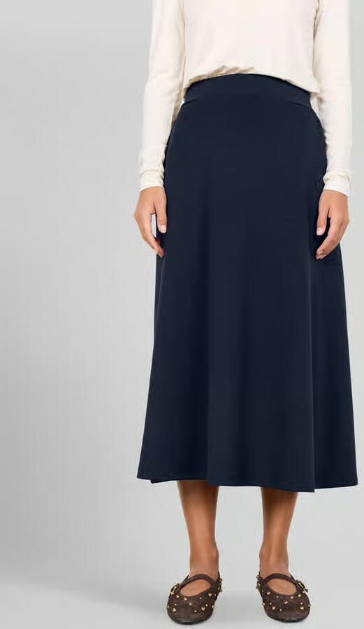 Soyaconcept Uitlopende midi-rok van modalmix model 'BANU' - Foto 2