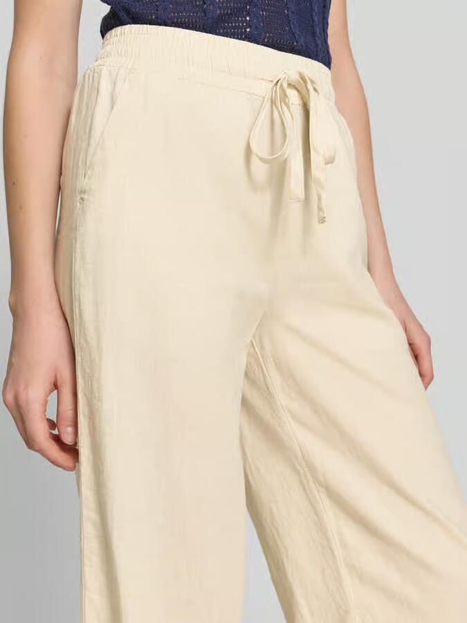 Soyaconcept wide fit stoffen broek van linnenmix met viscosemet model 'Ina' - Foto 2