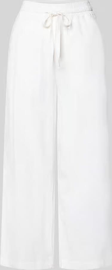 Soyaconcept wide fit stoffen broek van linnenmix met viscosemet model 'Ina'