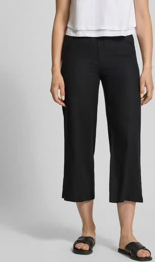 Soyaconcept wide fit stoffen broek van linnenmix met viscosemet model 'Ina' - Foto 3