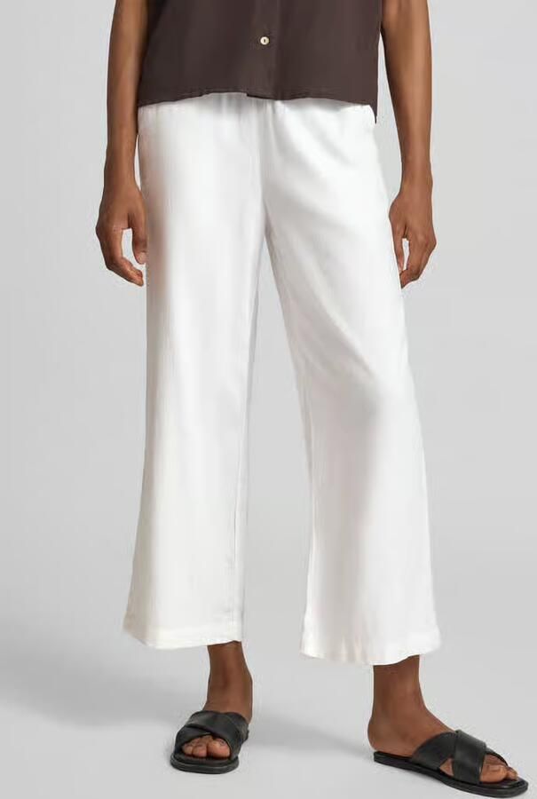 Soyaconcept wide fit stoffen broek van linnenmix met viscosemet model 'Ina' - Foto 3