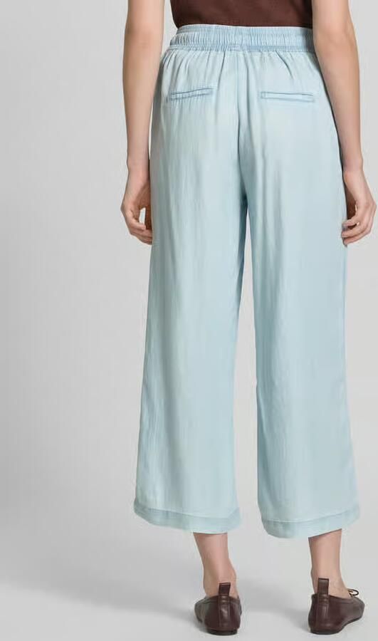 Soyaconcept wide fit stoffen broek van puur lyocell in denimlook - Foto 3