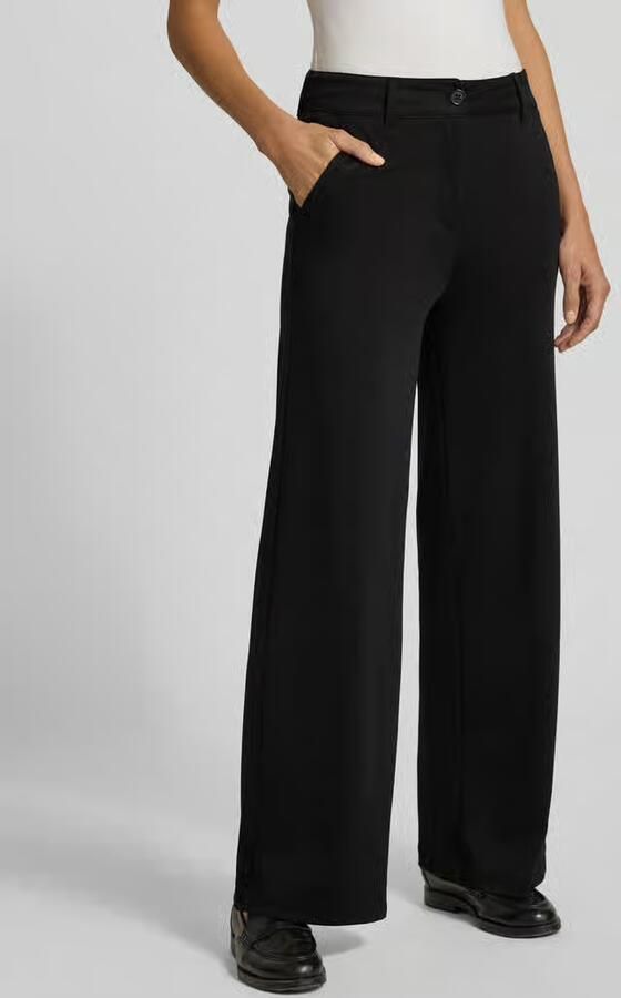 Soyaconcept Wide leg stoffen broek met paspelzak model 'DANIELA' - Foto 6